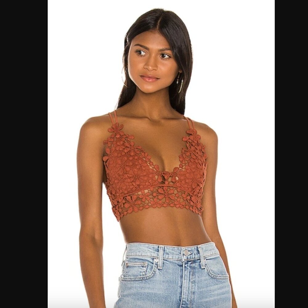 Free People Intimately Miss Dazie Bralette In Terracotta XS